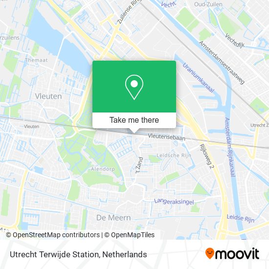 Utrecht Terwijde Station map