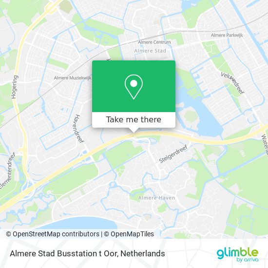 Almere Stad Busstation t Oor map