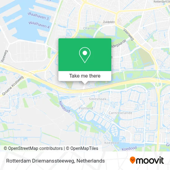 Rotterdam Driemanssteeweg map