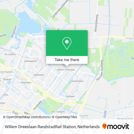Willem Dreeslaan RandstadRail Station Karte