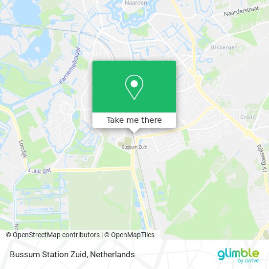 Bussum Station Zuid map