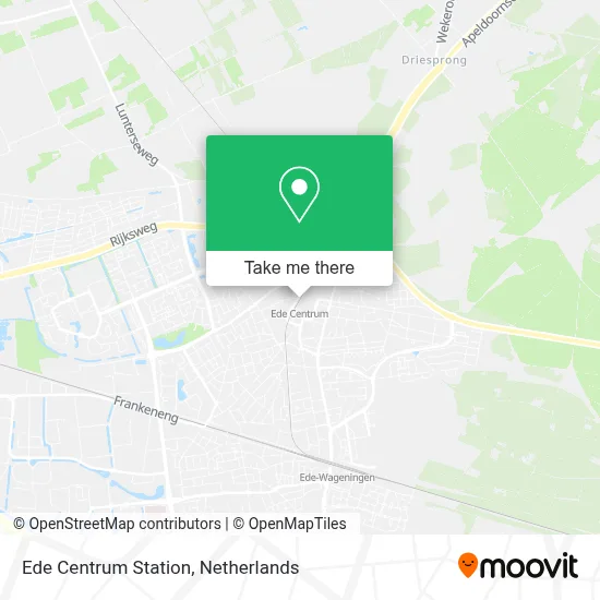 Ede Centrum Station map