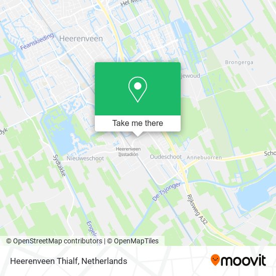 Heerenveen Thialf map