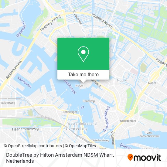 DoubleTree by Hilton Amsterdam NDSM Wharf Karte