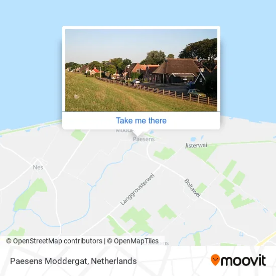 Paesens Moddergat map