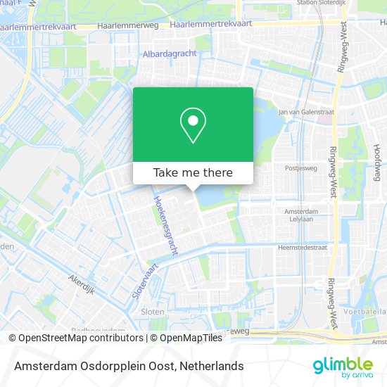 Amsterdam Osdorpplein Oost Karte