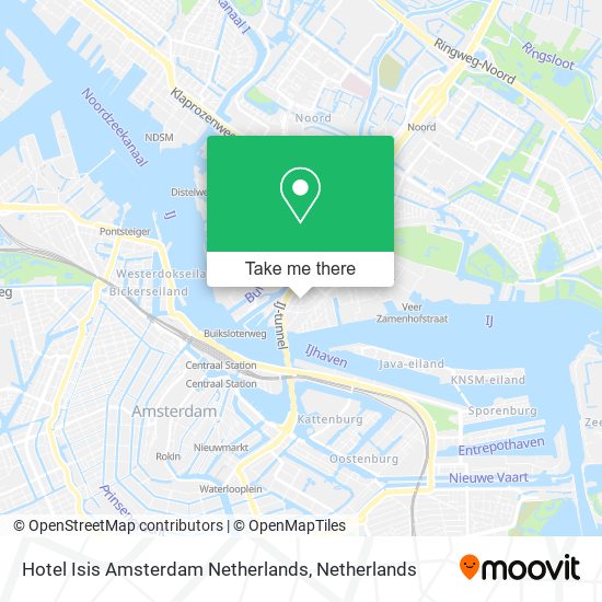 Hotel Isis Amsterdam Netherlands map