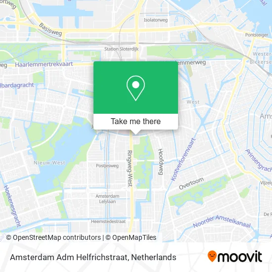 Amsterdam Adm Helfrichstraat Karte
