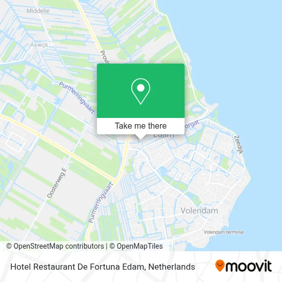 Hotel Restaurant De Fortuna Edam map