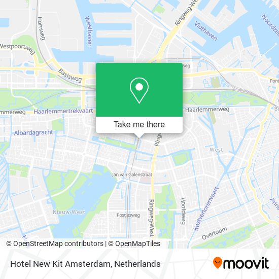 Hotel New Kit Amsterdam map