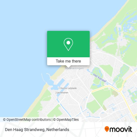 Den Haag Strandweg map