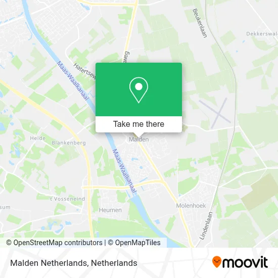 Malden Netherlands Karte