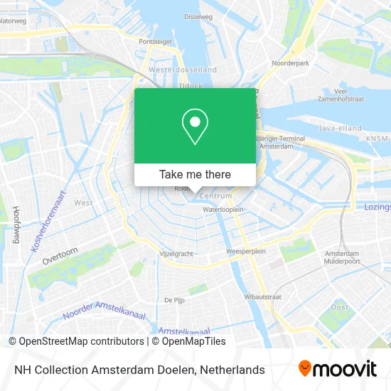 NH Collection Amsterdam Doelen Karte