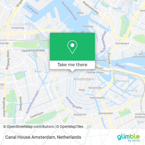 Canal House Amsterdam map