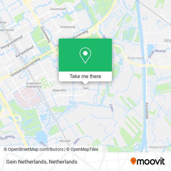 Gein Netherlands map