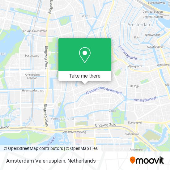 Amsterdam Valeriusplein Karte