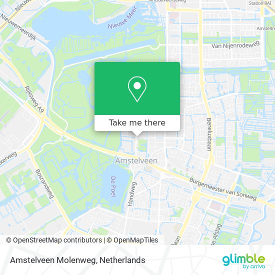 Amstelveen Molenweg Karte