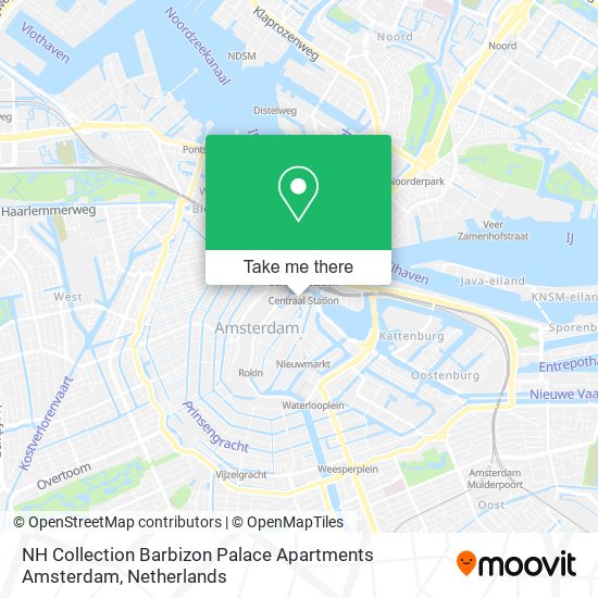 NH Collection Barbizon Palace Apartments Amsterdam map