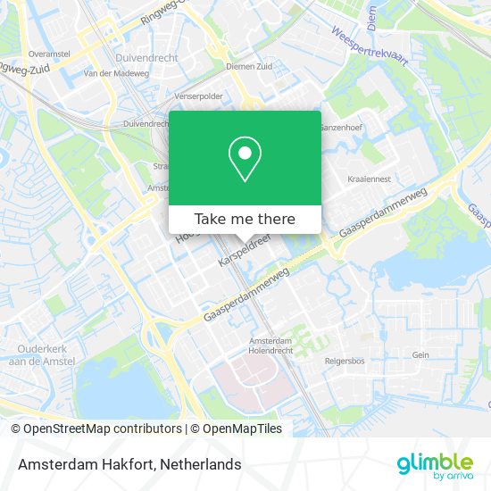 Amsterdam Hakfort map