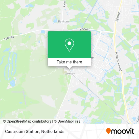 Castricum Station map