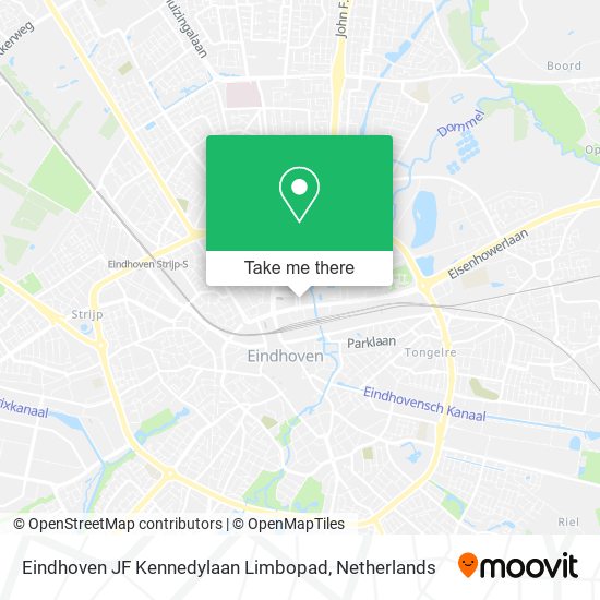 Eindhoven JF Kennedylaan Limbopad Karte