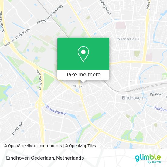 Eindhoven Cederlaan map