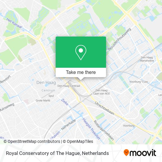 Royal Conservatory of The Hague map