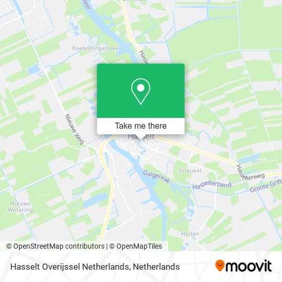 Hasselt Overijssel Netherlands map