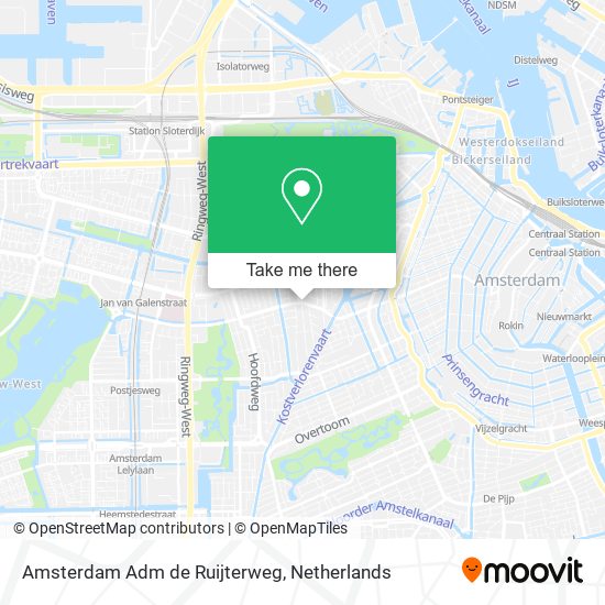 Amsterdam Adm de Ruijterweg map