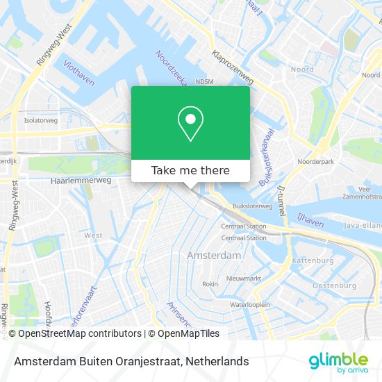 Amsterdam Buiten Oranjestraat Karte