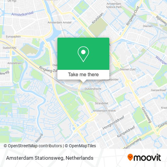 Amsterdam Stationsweg map