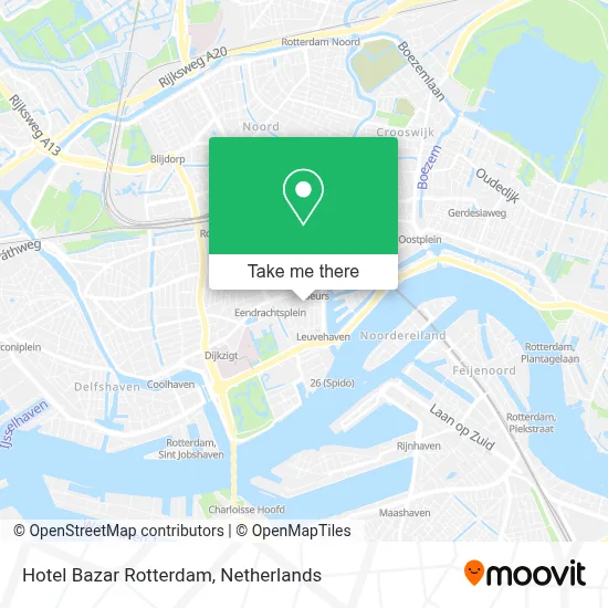 Hotel Bazar Rotterdam map