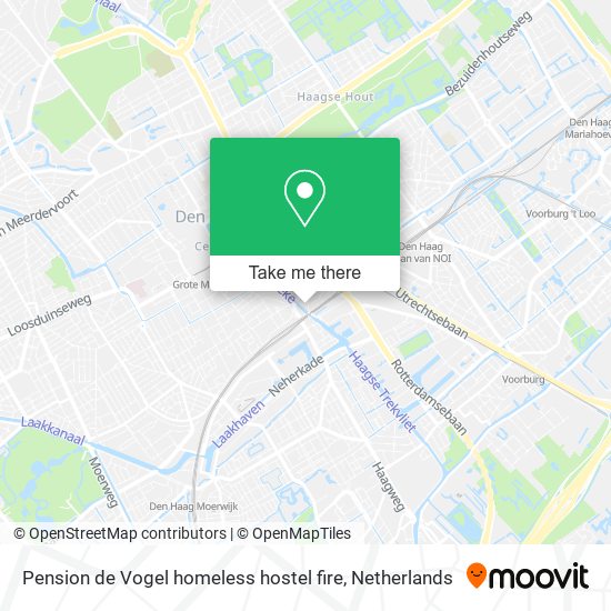 Pension de Vogel homeless hostel fire map