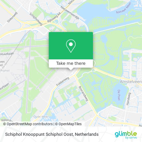 Schiphol Knooppunt Schiphol Oost map