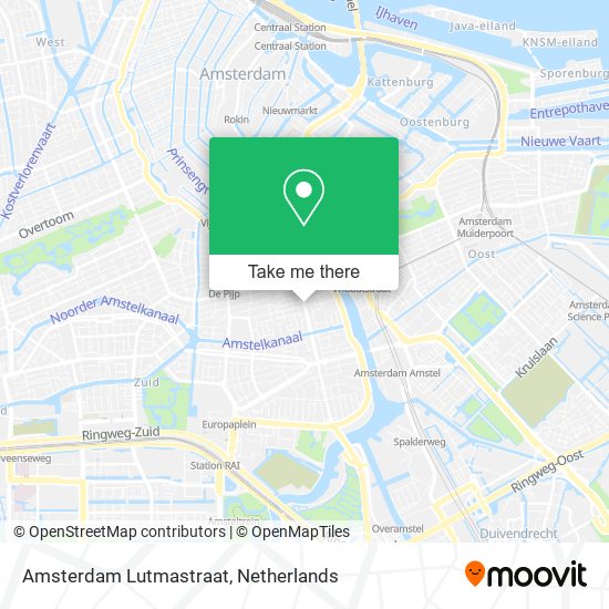 Amsterdam Lutmastraat map