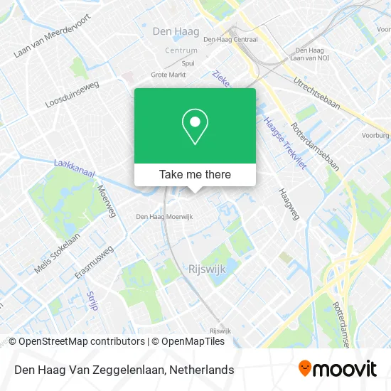 Den Haag Van Zeggelenlaan map