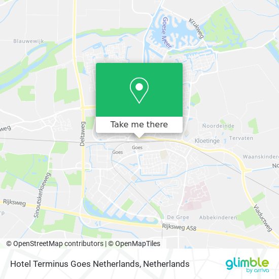 Hotel Terminus Goes Netherlands Karte