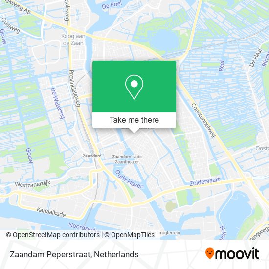 Zaandam Peperstraat map