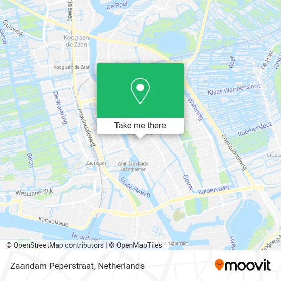 Zaandam Peperstraat Karte