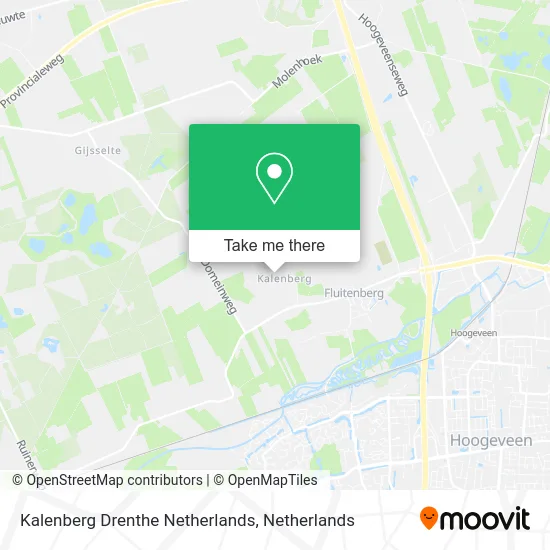 Kalenberg Drenthe Netherlands map
