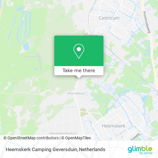 Heemskerk Camping Geversduin map