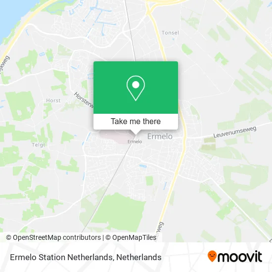 Ermelo Station Netherlands map