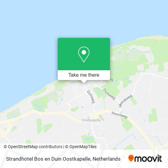 Strandhotel Bos en Duin Oostkapelle map