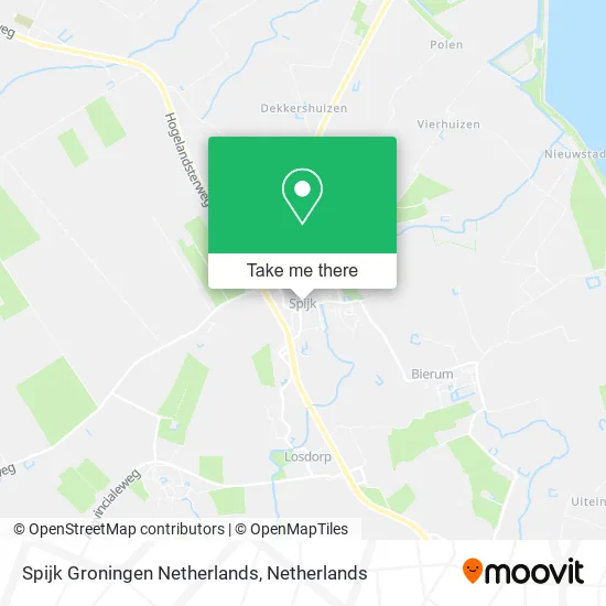 Spijk Groningen Netherlands map