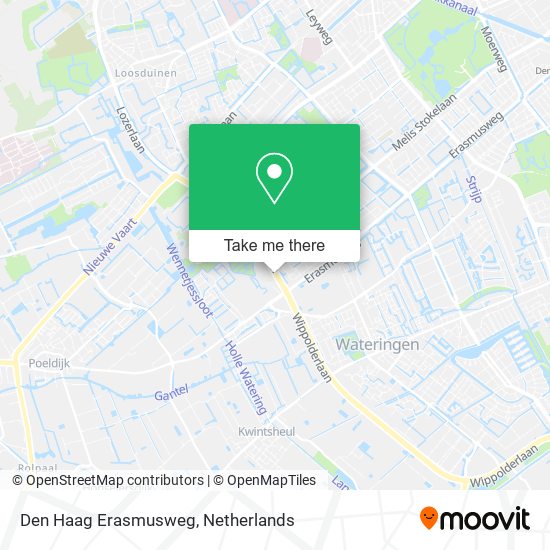 Den Haag Erasmusweg map