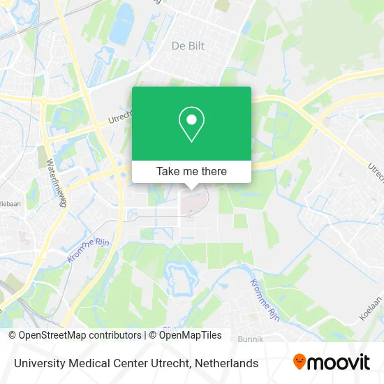 University Medical Center Utrecht map