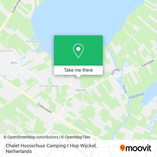 Chalet Hooischuur Camping t Hop Wijckel map