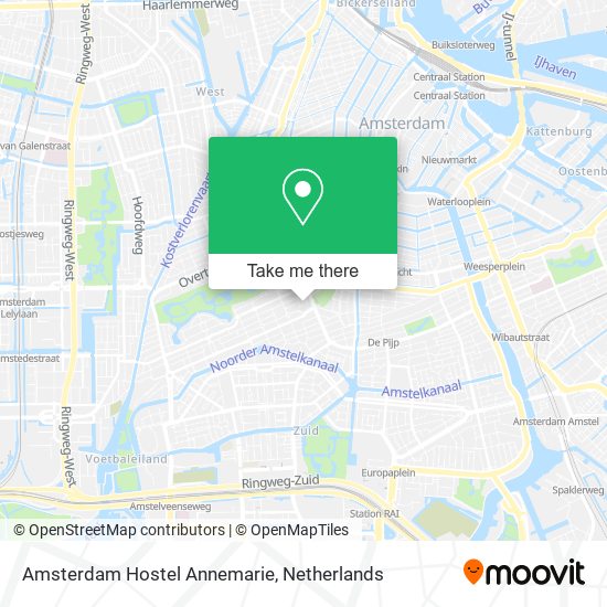Amsterdam Hostel Annemarie Karte