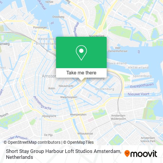 Short Stay Group Harbour Loft Studios Amsterdam Karte