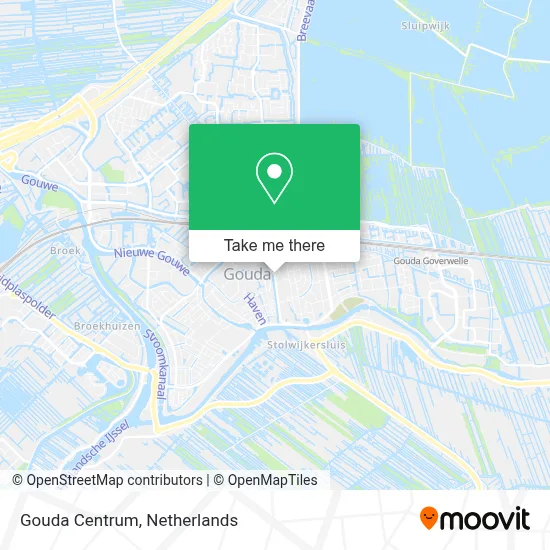Gouda Centrum Karte